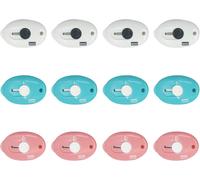 Teppd-12 Pièces Mini Couteau Utilitaire, Mini Ouvre-Lettre, Mini Cutter, Utilisé Pour Les Cadeaux De Décoration De Porte-Clés, Adapté Pour Le Carton, Le Papier, La Boîte(3 Couleurs)