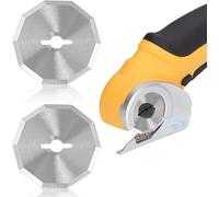 Teppd-2 Pcs Lames De Rechange Pour Cutter Rotatif Électrique, Lames Rotatives De Rechange De 42 Mm,Ciseaux Sans Fil Compatibles Avec Worx Zipsnip,Lames Tranchantes Pour Tissu,Carton,Tapis,Cuir Et Feu