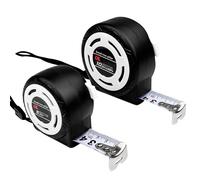 Teppd-2 Pièces Mètre À Ruban 5 M/10 M, Mètre Ruban, Mesure Auto Lock Autobloquant, Tape Large Avec Échelle Métrique, Blocage Du Tape, Main Confortable, Cadeau Homme Anniversaire Noël