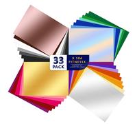 Teppd-33 Feuilles De Vinyle Permanent, 30,5 X 20,5 Cm, 24 Feuilles De Couleurs Assorties Pour Le Cricut, Silhouette Cameo,Logo, Lettres, Banni¡§¡§Res, Graphiques De Fen¡§Otre, Autocollant De Voiture