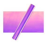 Teppd-5ft Holographique Vinyle Adhésif Opale Rose Lilas - 30,5 X 153 Cm Vinyle Adhesivo Permanent Pour Tasse, Vinyle Cricut Pour Cadeau D'anniversaire, Ornements De Fête, Décoration Intérieure