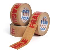 Teppd-Adhes 3rolls Ruban Adhésif Fragile Pour Boîtes Ruban Kraft Brun Entièrement Recyclable Pour Un Emballage En Papier Écologique Robuste Pour Les Déménagements Et Les Objets Fragiles