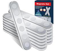 Teppd-Aimant Puissant Autocollant Aimants Incassable Aimants Neodyme Adhesif Plat Magnetique Bande 58x10x2mm Pour Tableau Blanc Interactif, Images, D¿¿Coration, Frigo Cuisine Et Maison (12pcs)