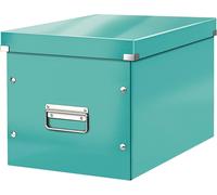 Teppd-, Boîte De Rangement Click & Store, Format Cube L (36 X 32 X 31 Cm), Pour L'organisation Des Objets De La Maison Et Du Bureau, Montage Bouton Pression, En Carton Recyclé À 80%, Menthe, 61080051