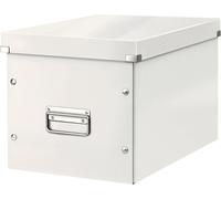 Teppd-, Boîte De Rangement Click & Store, Format Cube L (36 X 32 X 31 Cm), Pour L'organisation Des Objets De La Maison Et Du Bureau, Montage Bouton Pression, En Carton Recyclé À 80%, Blanc, 61080001