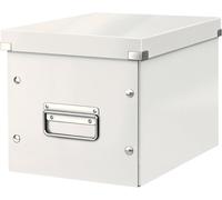 Teppd-, Boîte De Rangement Click & Store, Format Cube M (26 X 24 X 26 Cm), Pour L'organisation Des Objets De La Maison Et Du Bureau, Montage Bouton Pression, En Carton Recyclé À 80%, Blanc, 61090001