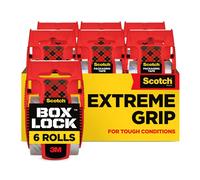 Teppd-Box Lock Ruban D'emballage - 6 Rouleaux Avec Dévidoirs, 48 Mm X 20,3 M - Ruban D'expédition Et D'emballage Solide