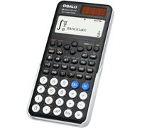 TEPPD-Calculatrice Scientifique, 417, Fonction 10 + 2 Chiffres, Affichage écrit, Calculatrice Solaire et Batterie, étui de Protection pour l'école, Noir (OS 991ES Plus 2ème édition)
