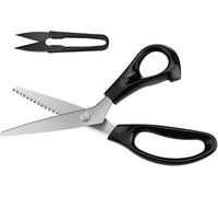 Teppd-Ciseaux À Denteler, Ciseaux Cranteurs De Couture Pour Tissu Qualité Professionnelle 23cm, Negru