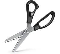 Teppd-Ciseaux Cranteurs Noir 23,5 Cm Ciseaux De Couture Professionnels Noir En Acier Inoxydable Pour Travaux Manuels Cuir, Coton, Papier, Tissu