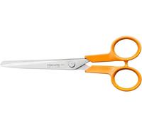 TEPPD-Classic Petits Ciseaux Universels de Bricolage, Pour Droitier et Gaucher, Longueur Totale : 16 cm, Poignée Ergonomique Améliorée, Acier de Qualité/Plastique, orange, 1075054