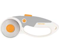 Teppd-Cutter Rotatif En Titane, Lame Rotative Avec Poignée En Boucle, Pour Droitier Et Gaucher, Diamètre De La Lame : 60 Mm, Orange/Blanc/Gris, 1066040