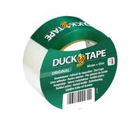 TEPPD-DUCK TAPE original 106-07 ¿ Bande adhésive de tissu ¿ Pour réparer, fixer et renforcer ¿ Dimensions : 50mm x 25m ¿ Transparent