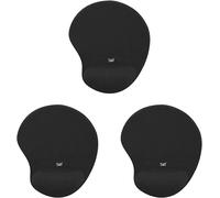 TEPPD-Ergo Design Tapis de Souris Repose-Poignets Gel Noir (Lot de 3)