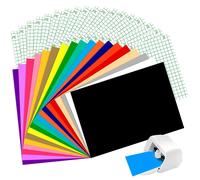 Teppd-Film De Transfert En Vinyle Intelligent Permanent Pour Cricut Joy Xtra - 24 Cm X 30,5 Cm - Pour Traceur D'ordinateurs, Téléphones, Murs, Etc