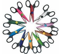 Teppd-Folia 799/10 Lot De 10 Ciseaux De Contouring Assortis Avec Différents Modèles De Coupe, Coloré