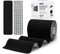 Teppd-Football Tape, Bande De Gazon Artificiel Prédécoupée, Extra Large, Résistante À L'eau, Durable Et Super Adhésive Pour Kinésiologie, 10cm X 6.4m,Noir