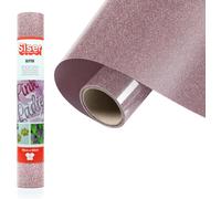 Teppd-® Glitter Rose Gold, 30 Cm X 0,5 M, Vinyle Thermotransférable Thermocollant Pailleté Pour La Personnalisation Des Tissus, Vêtements Et Accessoires, Loisirs Créatifs, Facile À Couper