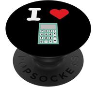 TEPPD-I Love Calculatrices Mathématiques Algèbre Calcul Scientifique PopSockets PopGrip Interchangeable