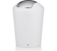 Teppd-Kela 22271 Marta Poubelle De Salle De Bain Avec Couvercle À Bascule Plastique Blanc 1,7 L