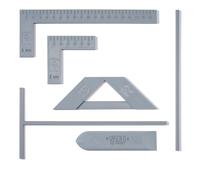 Teppd--Kit Complet Pour La Reliure De Scrapbooking,Comprenant Une Règle En L Longue Et Courte,Une Règle En T,Un Séparateur,Un Carré De Découpe Des Coins Et Une Pince De Pliage. (Gris Fumée)