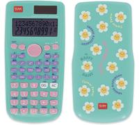 TEPPD-Legami - Count on Me Calculatrice Scientifique, Daisy, 3 Modes, Fonctions de Base, scientifiques et calculs statistiques, Couvercle Coulissant, numérique, Double Alimentation