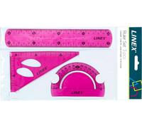 Teppd-Linex Kit De Géométrie 3 Pièces Rose