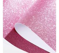 Teppd-Papier Peint Rose Pailleté Bordure Adhesif Pvc Pour Plafond Mural Salle De Bain Imperméable Stickers Muraux Paillettes Frise Adhesive Chambre Salon Brillant 10cmx5m