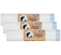 Teppd-Paso Jeu De Sacs Poubelle 3 Rouleaux De 15 Pour Paso 40l, Plastique (Pp Recyclé), Blanc, 3 X 15 Stück (40.0 X 30.0 X 16.6 Cm)