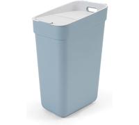 TEPPD-Poubelle de Tri 30L Ready to Collect - Idéal sous Evier - avec Support Mural pour Mur ou Porte - Cuisine, Salle de Bain, Buanderie - 100% Recyclé -Bleu