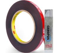 Teppd-Ruban Adhésif Double Face 3m Extra Fort (6,35mm X 4,5m), Ruban Adhesif Etanche, Ruban De Montage Pour Bande Led, Intérieure, Décor De Maison, Automobiles