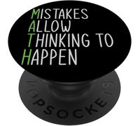 TEPPD-Scientifique Mathématicien Geek Calcul Mathématiques PopSockets PopGrip - Support et Grip pour Smartphone/Tablette avec un Top Interchangeable