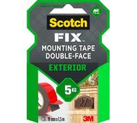 Teppd-Scotch Fix Ruban De Fixation Pour Extérieur - 19 Mm X 1,5m, 1 Rouleau (L'emballage Peut Varier)
