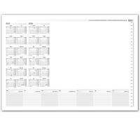 Teppd-Sous-Main Avec Calendrier 2025-2026 Pour 2 Ans I Din A3 I 25 Feuilles I En Papier À Déchirer I Calendrier I Organiseur I Fournitures De Bureau I Tr296