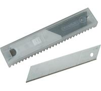 Teppd-Stanley 2-11-718 - Lame De Cutter Droit - Larg. Mm.18 Epaisseur 0,5mm - Gamme Fatmax - Traitement Par Induction - Robustes Et Anticorrosion - Lame À 8 Éléments Sécables - Lot De 10 Lames