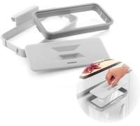 Teppd-- Support Pour Sacs Poubelle Avec Couvercle, Économie D'espace, Sans Odeur, Installation Facile, Multifonction, Recyclage, Gris, Acrylonitrile Butadiène Styrène