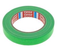 Teppd-Tesa 4671 - Ruban Adhésif Toile Gaffer - Tissu Enduit En Pe Coloré, Épais, Intérieur Et Extérieur, Très Adhésif - Pour Arts Et Spectacles, Signalisation - 19 Mm X 25 M (Vert Fluo)