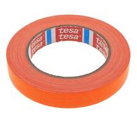 Teppd-Tesa 4671 - Ruban Adhésif Toile Gaffer - Tissu Enduit En Pe Coloré, Épais, Intérieur Et Extérieur, Très Adhésif - Pour Arts Et Spectacles, Signalisation - 19 Mm X 25 M (Orange Fluo)