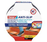 Teppd-Tesa Adhésif Antidérapant - Ruban Adhésif Antidérapant Pour Les Sols Intérieurs Et Extérieurs - Idéal Pour Les Escaliers Et Les Marches - Noir - 5 M X 25 Mm