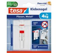 Teppd-Tesa Clou Adhésif Ajustable Pour Carrelage & Métal 4kg - Clou Autocollant Pour Surfaces Lisses Et Solides Dans Les Salles De Bains Et Cuisines - Clou Adhésif Ajustable Pour Une Capacité De 4 Kg