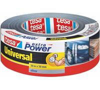 Teppd-Tesa Extra Power Universal Ruban Adhésif Toile - Tenue Extra Forte - Duct Tape Pour Les Réparations, La Fixation, L'étanchéité Et Plus Encore - Gris - 1 Rouleau - 50 M X 50 Mm