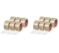 Teppd-Tesapack 4280 Pp Paketband Im 6er Pack - Universal Klebeband Zum Verpacken Von Paketen Und Kartons - Transparent - 6 Rollen Je 66 M X 50 Mm (Lot De 2)