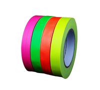 Teppd-Uv Floor - Pack Adhésif Fluo - Gaffer Qualité Premium - Accessoire Fluorescent - Fête - Bande Adhésive Décorative - Lot De 4-1,9cm X 25 M Soit 100m