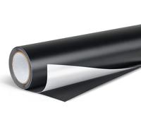 Teppd-Vinyle Adhésif Noir Mat, 30 X 500 Cm Vinyle Adhésif Noir Pour Cricut, Silhouette Cameo, Vinyle Permanent Pour Cadeaux De Bricolage, Mug, Fenêtre, Céramique, Plastique