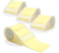 Teppd-Waytex Pack 4 Rouleaux De Note Adhésive Repositionnable Papier Autocollant Avec 4 Dévidoirs Inclus Largeur 5 Cm En Rouleau De 5m Jaune Pastel