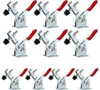 Teppe-10pcs Gh-201b Sauterelle De Serrage, Pince À Bascule Horizontale, Serre Joint Desserrage Rapide Capacité Déblocage Rapide Tendeurs De Levier De Genoux Pour Machines, Menuiserie 90kg 198lbs