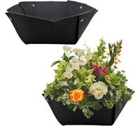 TEPPE-2 Pièces Insert en Feutre pour Suspension Plante 35¿40cm, Doublure Réutilisable pour Jardinière Suspendue, Bac à Fleurs ou Balcon