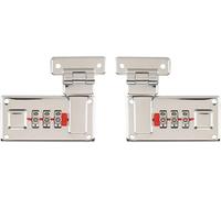 Teppe-2 Pièces Moraillon De Boîte À Outils, Moraillons De Valise À Bagages Avec Serrure À Combinaison, Combinaison De Remplacement À 3 Chiffres(Argenté Couleur)