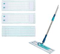 Teppe-3 Chiffons De Rechange Pour Serpillière,Compatibles Pour Leifheit Profi Xl Micro Duo/Profi Xl Cotton Plus, Microfibre Coton,Universels Pour Carrelage/Sols En Bois Performance