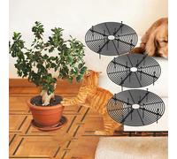 Teppe-3 Pièces Grilles De Protection Pour Pots, 30cm Protection Plante Chat, Grille Protection Plante, Protège Plantes Contre Chats, Chiens, Animaux Domestiques Ou Enfants